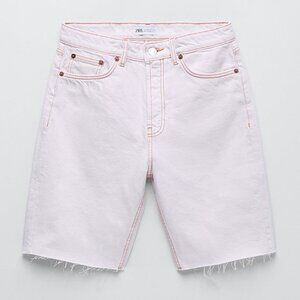 NEW ZARA SOLID COLOR STRAIGHT CUT SHORTS